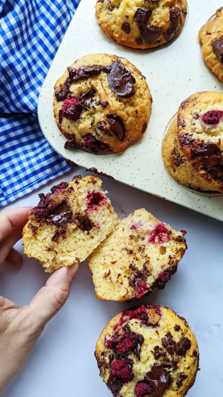 Muffins Queso Crema y Frambuesas